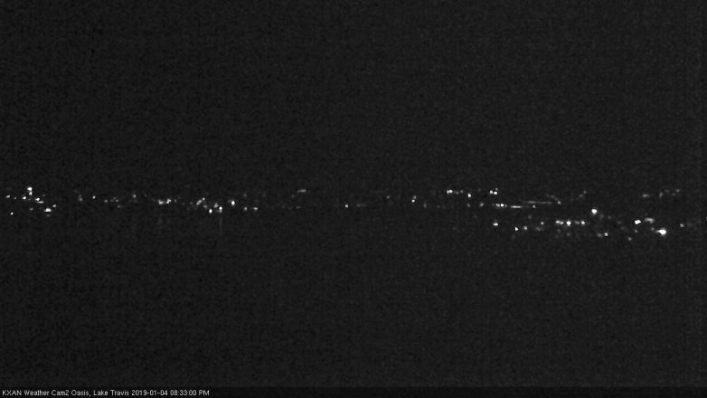 Lake Travis webcam, January 4, 2019 7:35 PM CT