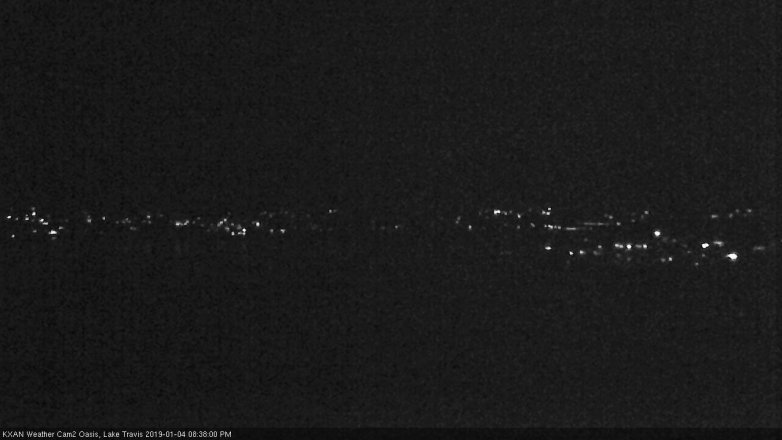 Lake Travis webcam, January 4, 2019 7:40 PM CT