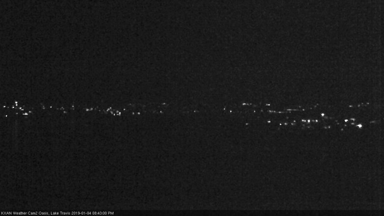 Lake Travis webcam, January 4, 2019 7:45 PM CT