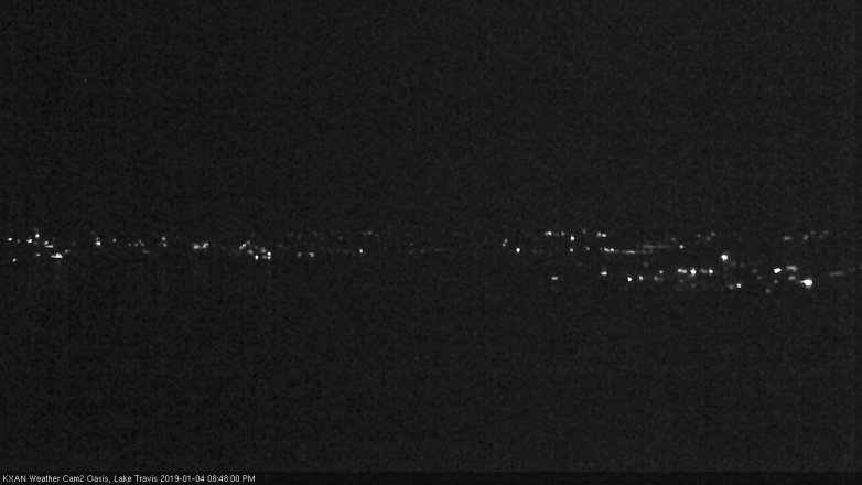 Lake Travis webcam, January 4, 2019 7:50 PM CT