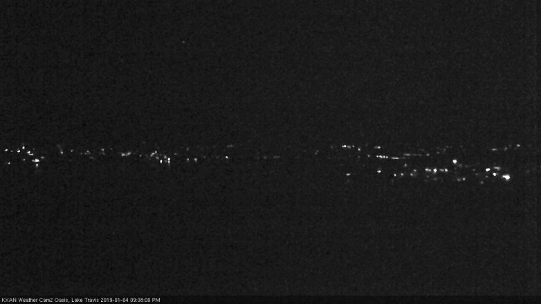 Lake Travis webcam, January 4, 2019 8:10 PM CT