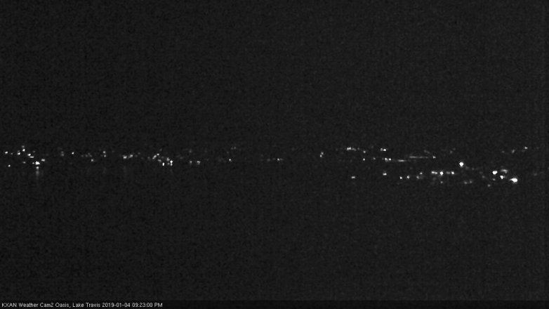 Lake Travis webcam, January 4, 2019 8:25 PM CT