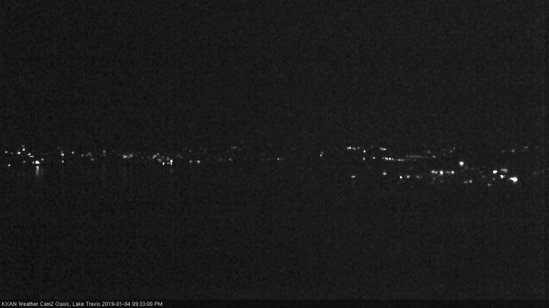 Lake Travis webcam, January 4, 2019 8:35 PM CT