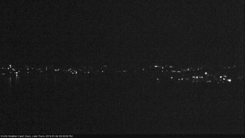 Lake Travis webcam, January 4, 2019 8:40 PM CT