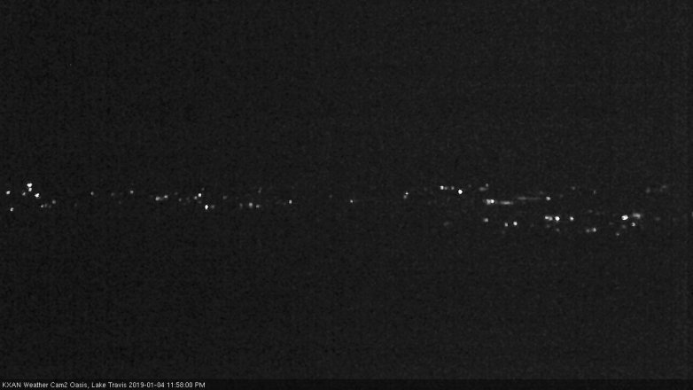 Lake Travis webcam, January 4, 2019 11:00 PM CT