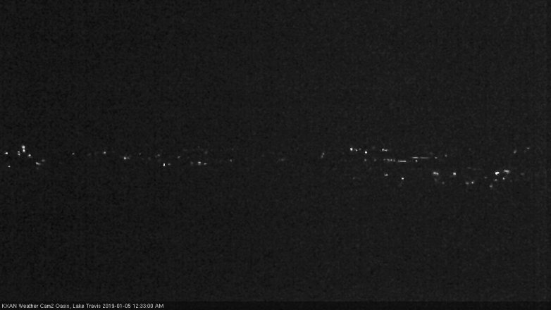Lake Travis webcam, January 4, 2019 11:35 PM CT