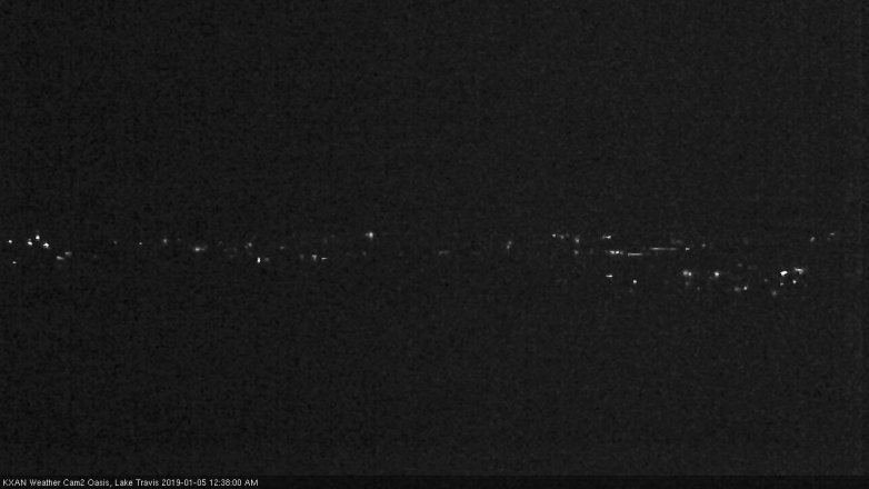 Lake Travis webcam, January 4, 2019 11:40 PM CT