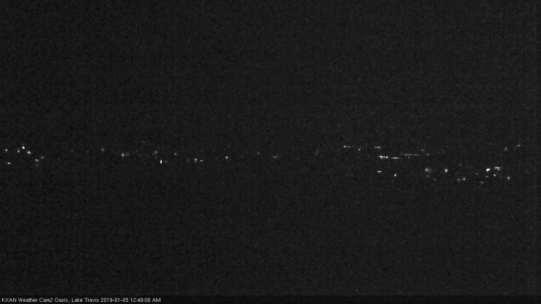 Lake Travis webcam, January 4, 2019 11:50 PM CT