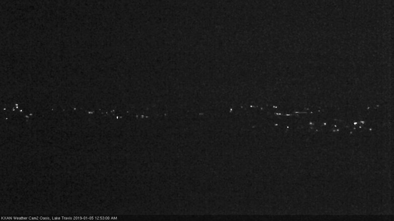 Lake Travis webcam, January 4, 2019 11:55 PM CT