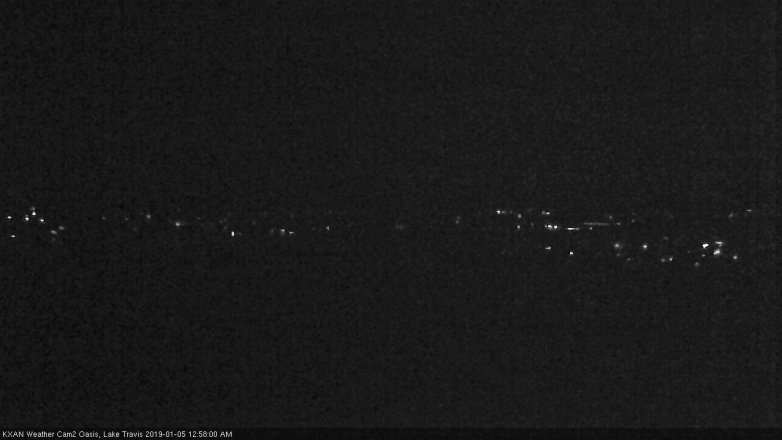 Lake Travis webcam, January 4, 2019 12:00 AM CT