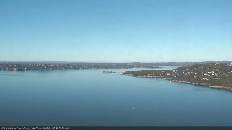 Lake Travis webcam, January 5, 2019 9:10 AM CT