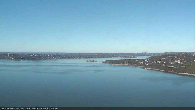 Lake Travis webcam, January 5, 2019 9:50 AM CT