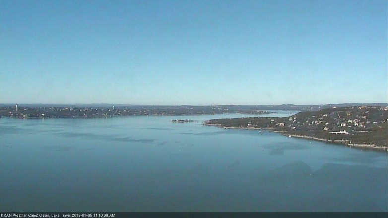 Lake Travis webcam, January 5, 2019 10:20 AM CT