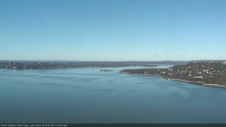 Lake Travis webcam, January 5, 2019 10:25 AM CT
