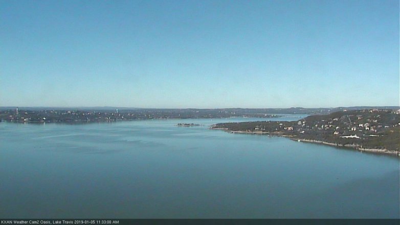Lake Travis webcam, January 5, 2019 10:35 AM CT