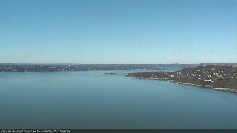 Lake Travis webcam, January 5, 2019 10:55 AM CT