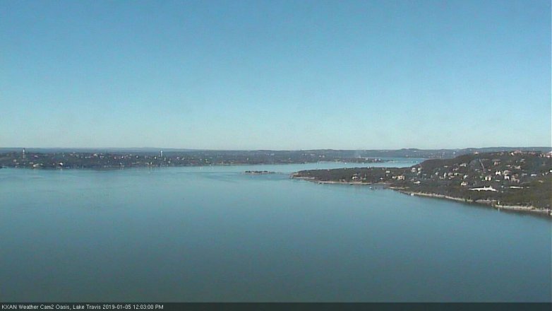 Lake Travis webcam, January 5, 2019 11:05 AM CT