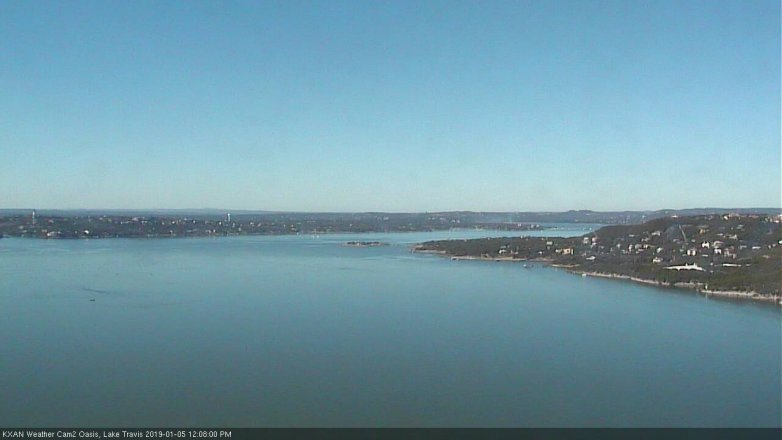 Lake Travis webcam, January 5, 2019 11:10 AM CT