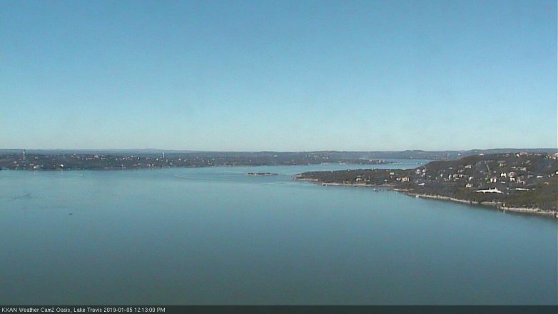 Lake Travis webcam, January 5, 2019 11:15 AM CT