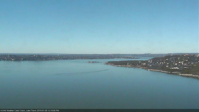 Lake Travis webcam, January 5, 2019 11:20 AM CT