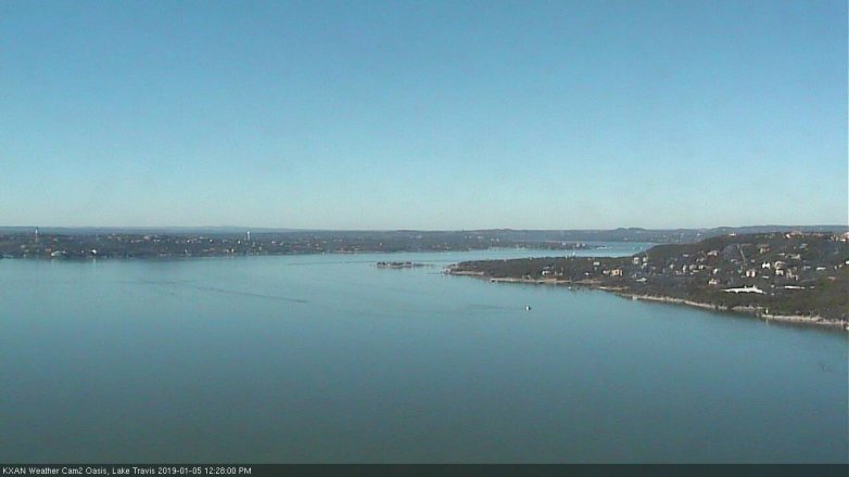 Lake Travis webcam, January 5, 2019 11:30 AM CT