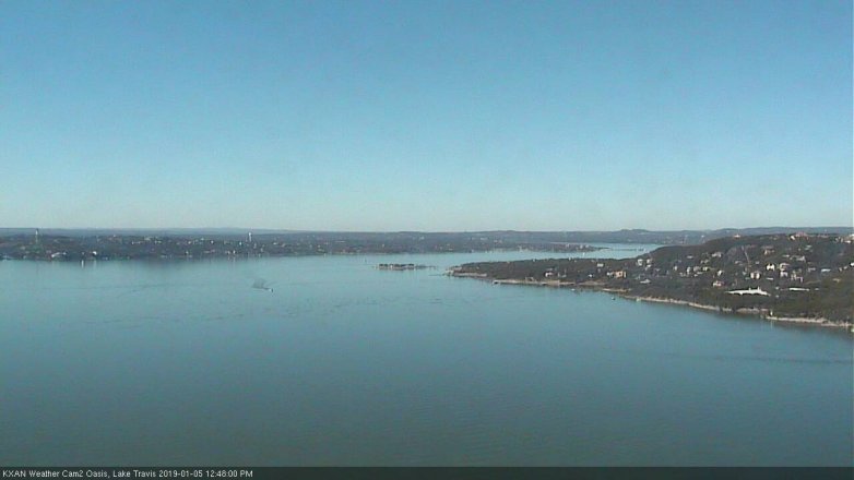 Lake Travis webcam, January 5, 2019 11:50 AM CT