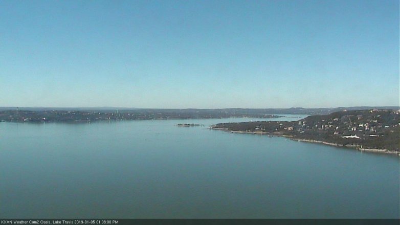 Lake Travis webcam, January 5, 2019 12:10 PM CT