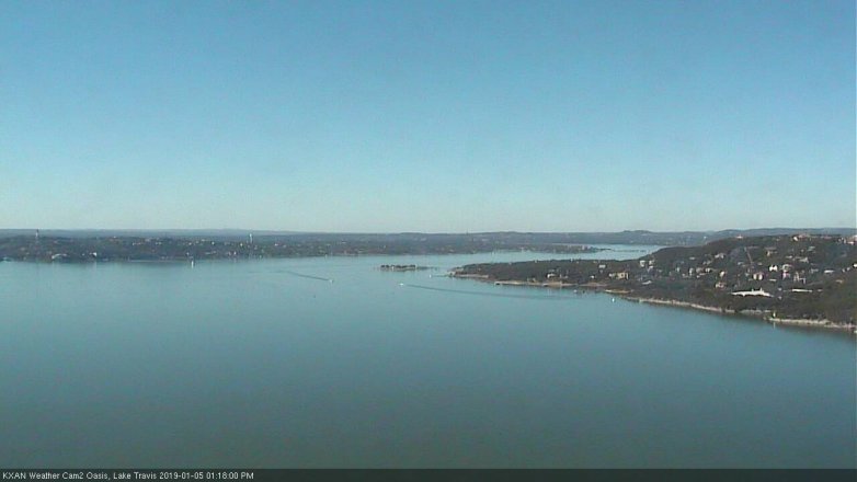 Lake Travis webcam, January 5, 2019 12:20 PM CT