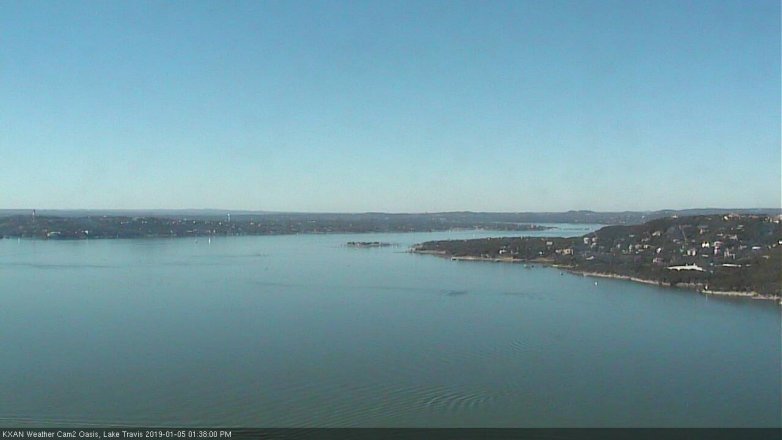 Lake Travis webcam, January 5, 2019 12:40 PM CT