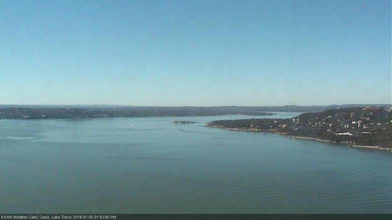 Lake Travis webcam, January 5, 2019 12:55 PM CT