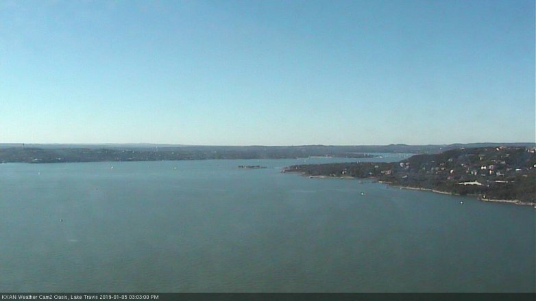 Lake Travis webcam, January 5, 2019 2:05 PM CT
