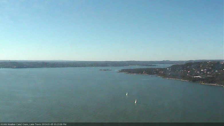 Lake Travis webcam, January 5, 2019 2:25 PM CT