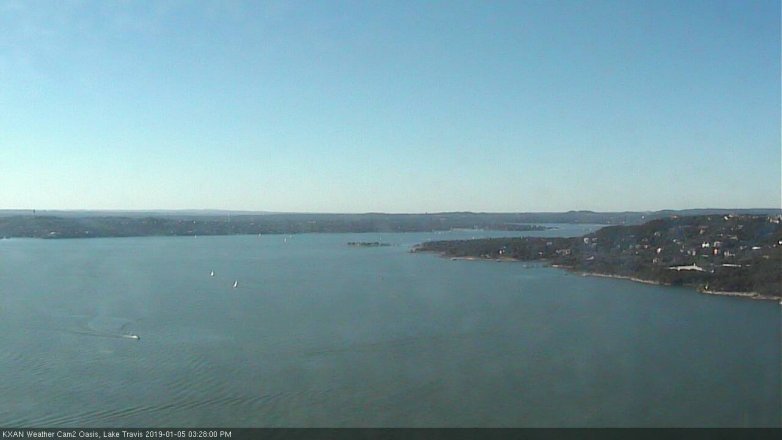 Lake Travis webcam, January 5, 2019 2:30 PM CT