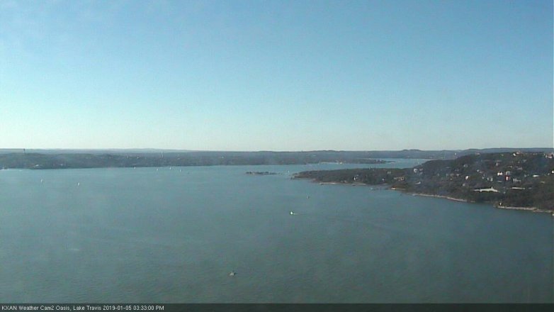 Lake Travis webcam, January 5, 2019 2:35 PM CT
