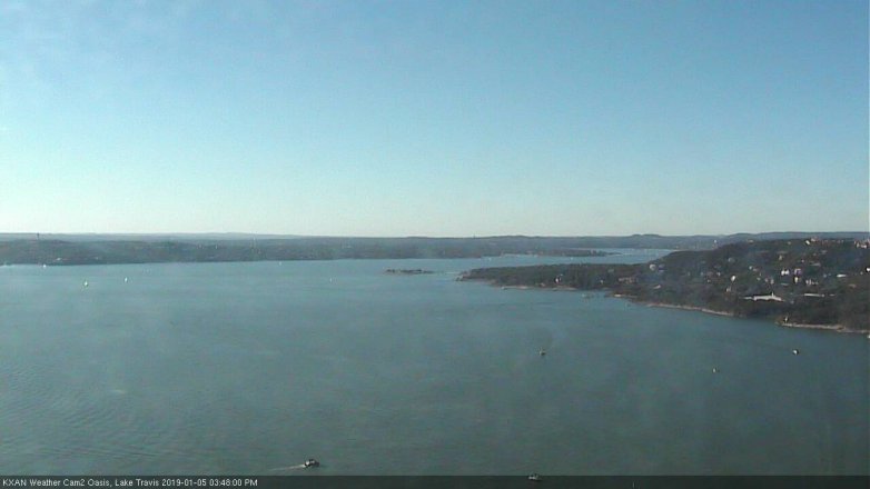 Lake Travis webcam, January 5, 2019 2:50 PM CT
