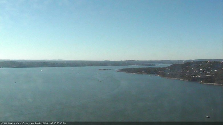 Lake Travis webcam, January 5, 2019 3:00 PM CT