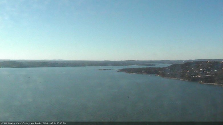 Lake Travis webcam, January 5, 2019 3:10 PM CT