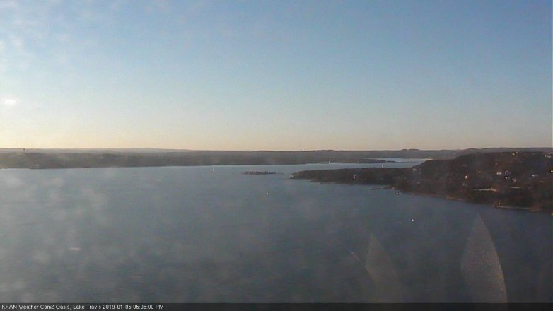 Lake Travis webcam, January 5, 2019 4:10 PM CT