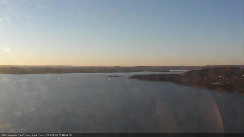 Lake Travis webcam, January 5, 2019 4:20 PM CT