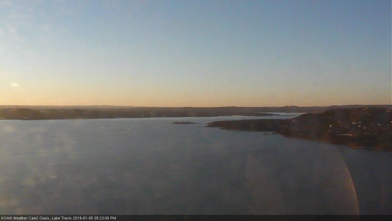 Lake Travis webcam, January 5, 2019 4:25 PM CT