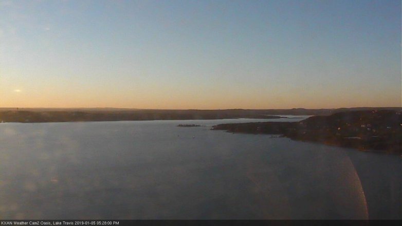 Lake Travis webcam, January 5, 2019 4:30 PM CT