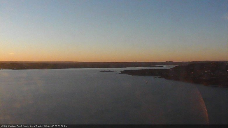 Lake Travis webcam, January 5, 2019 4:35 PM CT