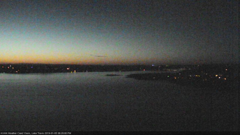 Lake Travis webcam, January 5, 2019 5:30 PM CT