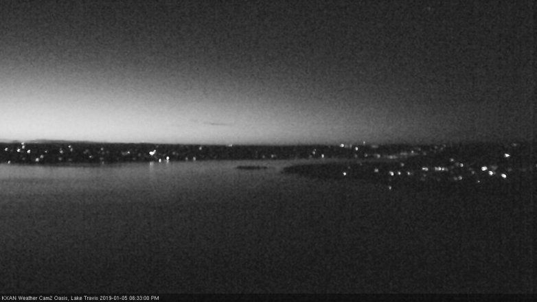 Lake Travis webcam, January 5, 2019 5:35 PM CT
