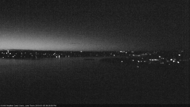 Lake Travis webcam, January 5, 2019 5:40 PM CT