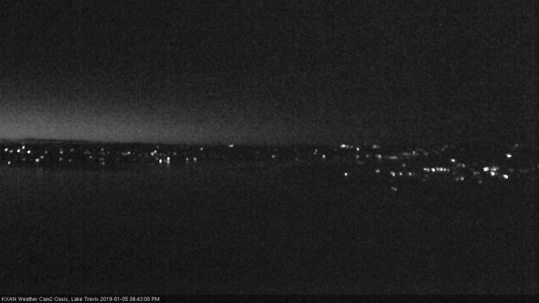 Lake Travis webcam, January 5, 2019 5:45 PM CT