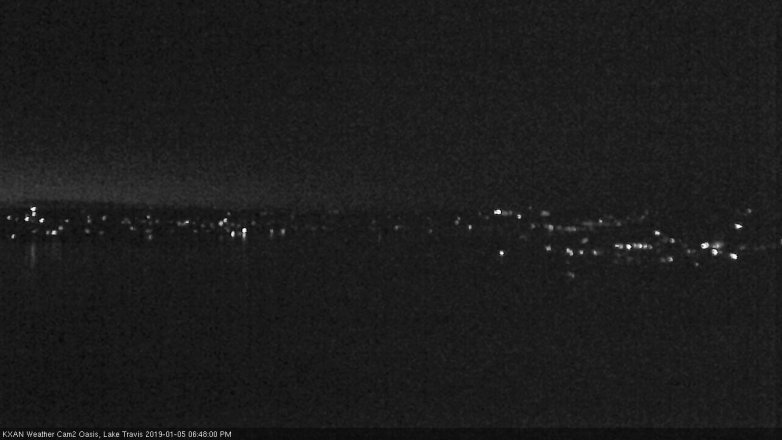 Lake Travis webcam, January 5, 2019 5:50 PM CT