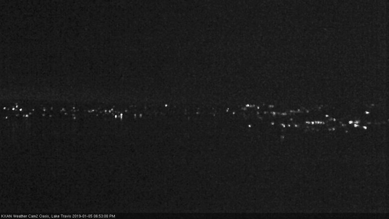 Lake Travis webcam, January 5, 2019 5:55 PM CT