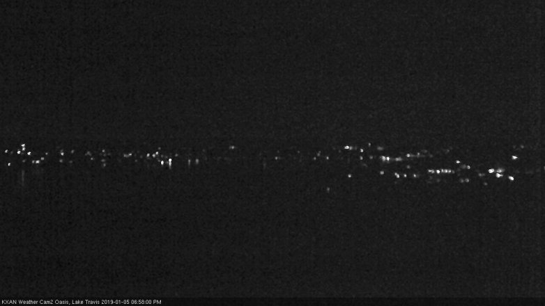 Lake Travis webcam, January 5, 2019 6:00 PM CT
