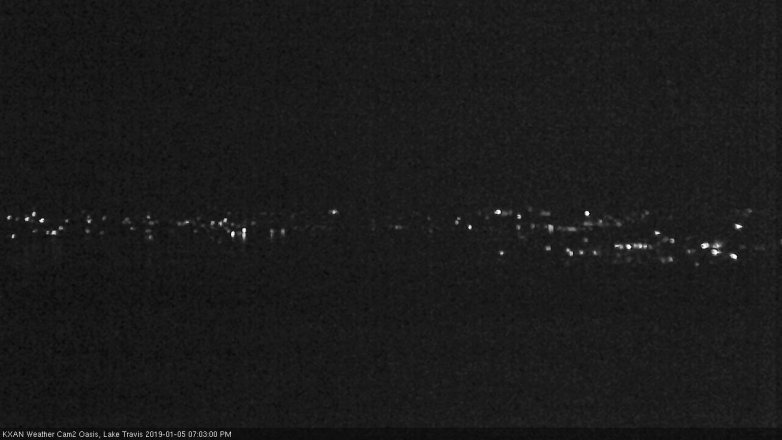 Lake Travis webcam, January 5, 2019 6:05 PM CT